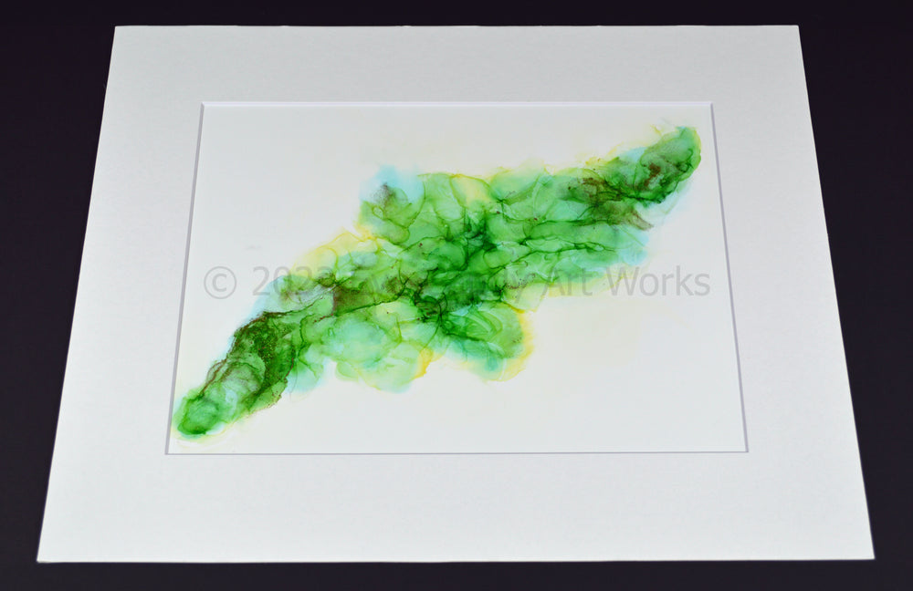 AI112 - 9x12" Alcohol Ink in 13x16" White Mat