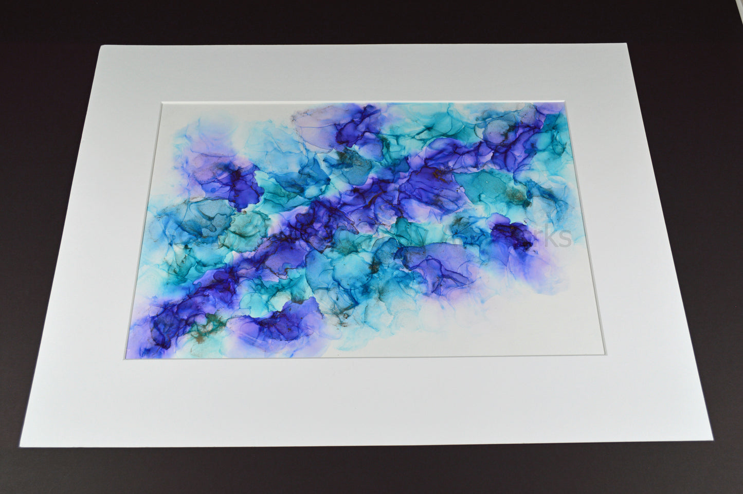AI126 - 13x19" Alcohol Ink in 18x24" White Mat